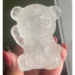 Clear Quartz Crystal Teddy Bear